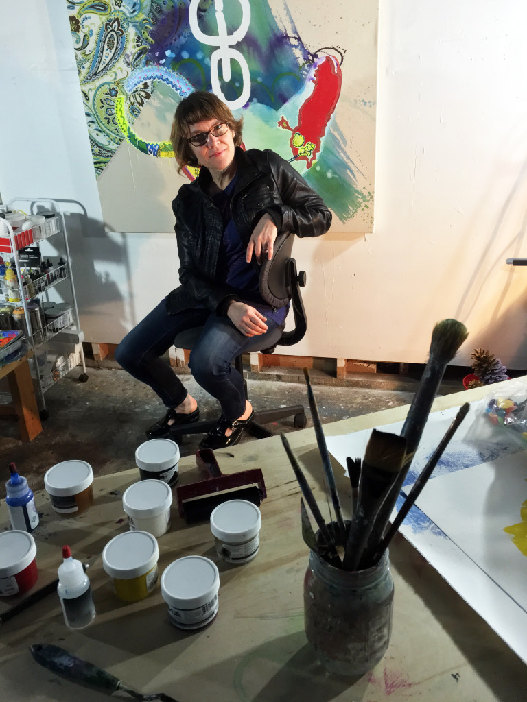 Vivian Liddell in her studio